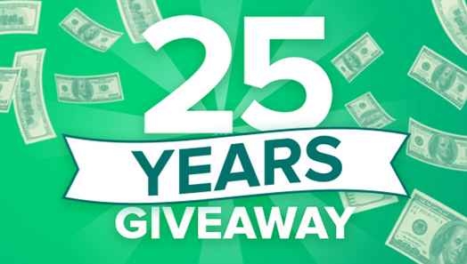 Check Into Cash 25th Anniversary Giveaway