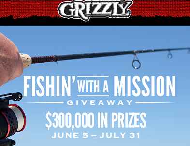 Grizzly Fishing With A Mission Instant Win Game & Sweepstakes