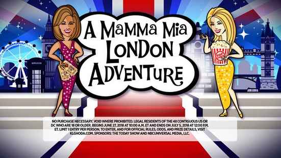 KLG and Hoda A Mamma Mia London Adventure Contest