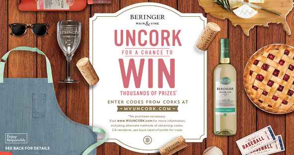 Beringer Main and Vine Wine & Win Sweepstakes