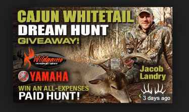 Buckmasters Cajun Whitetail Dream Hunt Giveaway