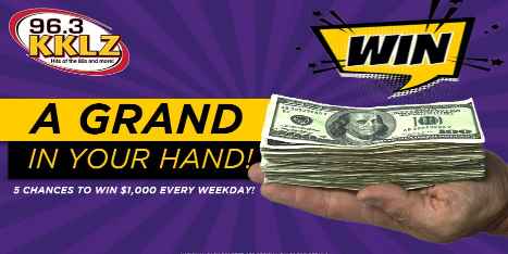 KKLZ Grand In Your Hand Cash Contest Giveaway