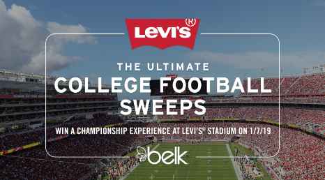 Levi’s Stadium College Football Championship Sweepstakes