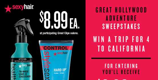 Great Clips Hollywood Adventure Sweepstakes