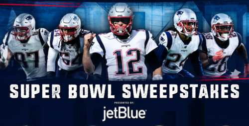 Patriots Super Bowl LIII Sweepstakes