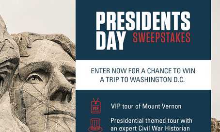 History Channel Presidents Day Sweepstakes