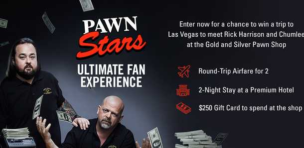 History Channel Pawn Stars Sweepstakes