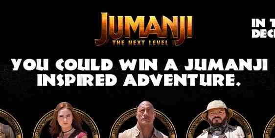AMC Jumanji The Next Level Adventure Game Sweepstakes