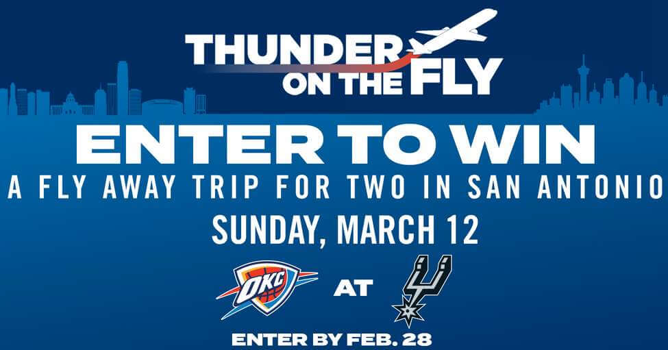 OKC Thunder On The Fly Sweepstakes 2023