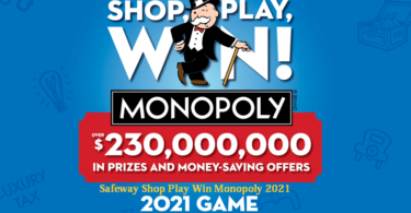 ShopPlayWin.com Monopoly Safeway 2021 - How To Play Safeway Shop Play Win Monopoly Game 2021?