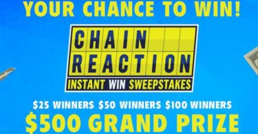 GSNTV Game Show Network Chain Reaction Instant Win Sweepstakes