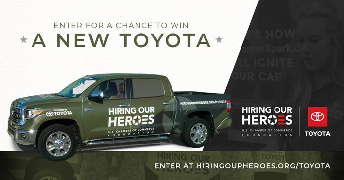 Hiring Our Heroes Committed to America's Heroes Sweepstakes Giveaway