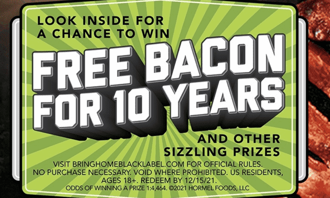Bring Home Black Label Bacon Sweepstakes 2021