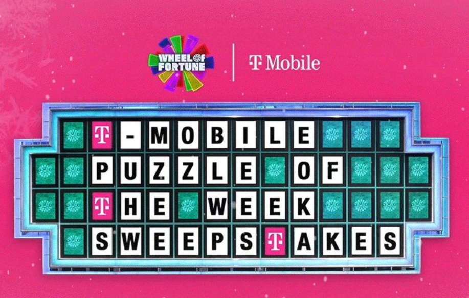 Wheel Of Fortune T-Mobile Puzzle Of The Week Sweepstakes 2022