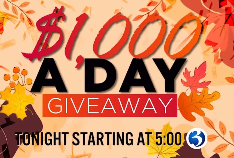 WFSB $1,000 a Day Giveaway 2021