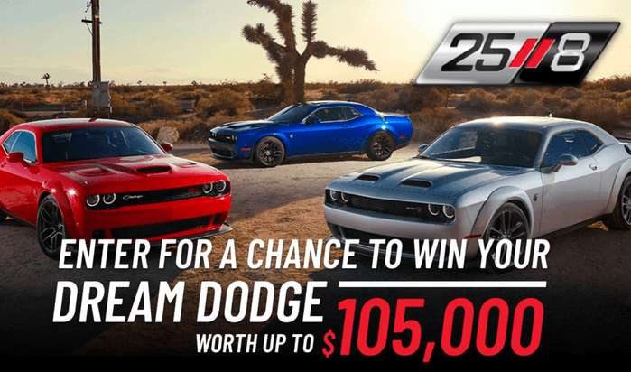 Dodge 25/8 Giveaway 2021