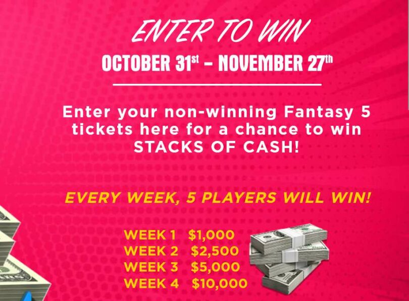 GA Lottery Fantasy 5 Giveaway 2022