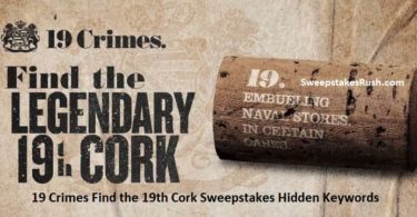 19 Crimes Find the 19th Cork Sweepstakes Hidden Keywords 2022