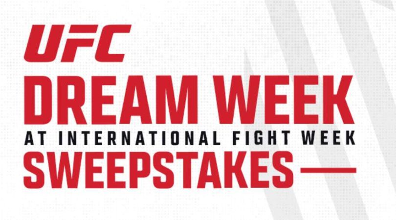UFC Fight Week Sweepstakes 2022
