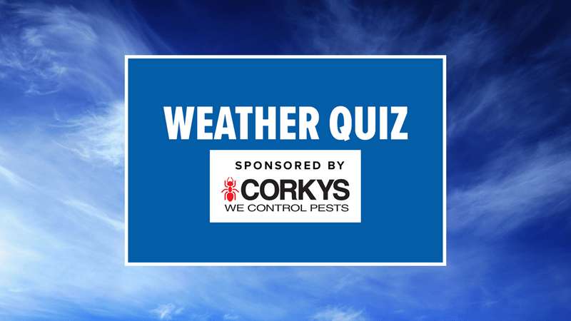 CBS 8 Weather Quiz Contest 2022 Answer