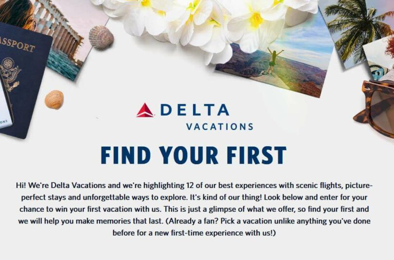 Delta Vacations Giveaway
