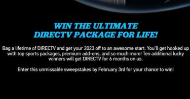 Directv For Life Sweepstakes 2023