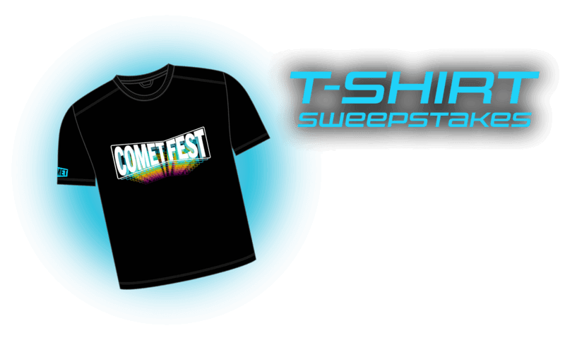 Comettv.com Contest giveaway - Win A CometFest 2023 T-shirt