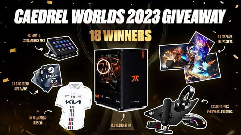 Caedrel Worlds Giveaway 2023