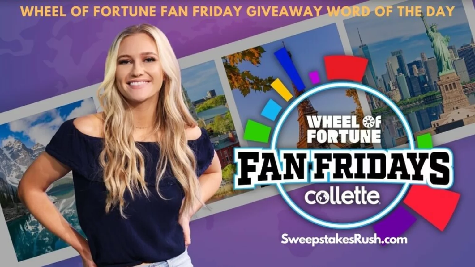 Wheel of fortune fan friday giveaway word of the day