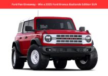 Ford Fan Giveaway - Win a 2025 Ford Bronco Badlands Edition SUV