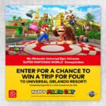 My Nintendo Universal Epic Universe SUPER NINTENDO WORLD Sweepstakes