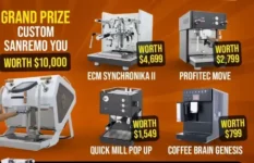iDrinkCoffee.com Annual Anniversary Sweepstakes